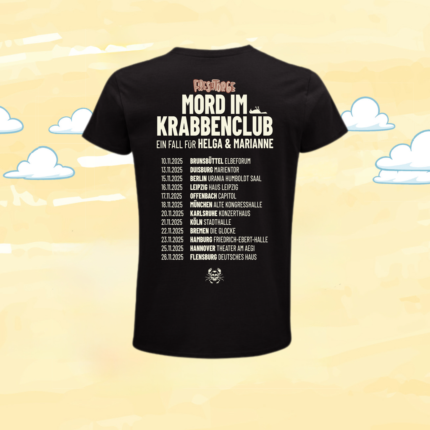 Tourshirt "Mord im Krabbenclub" 2025