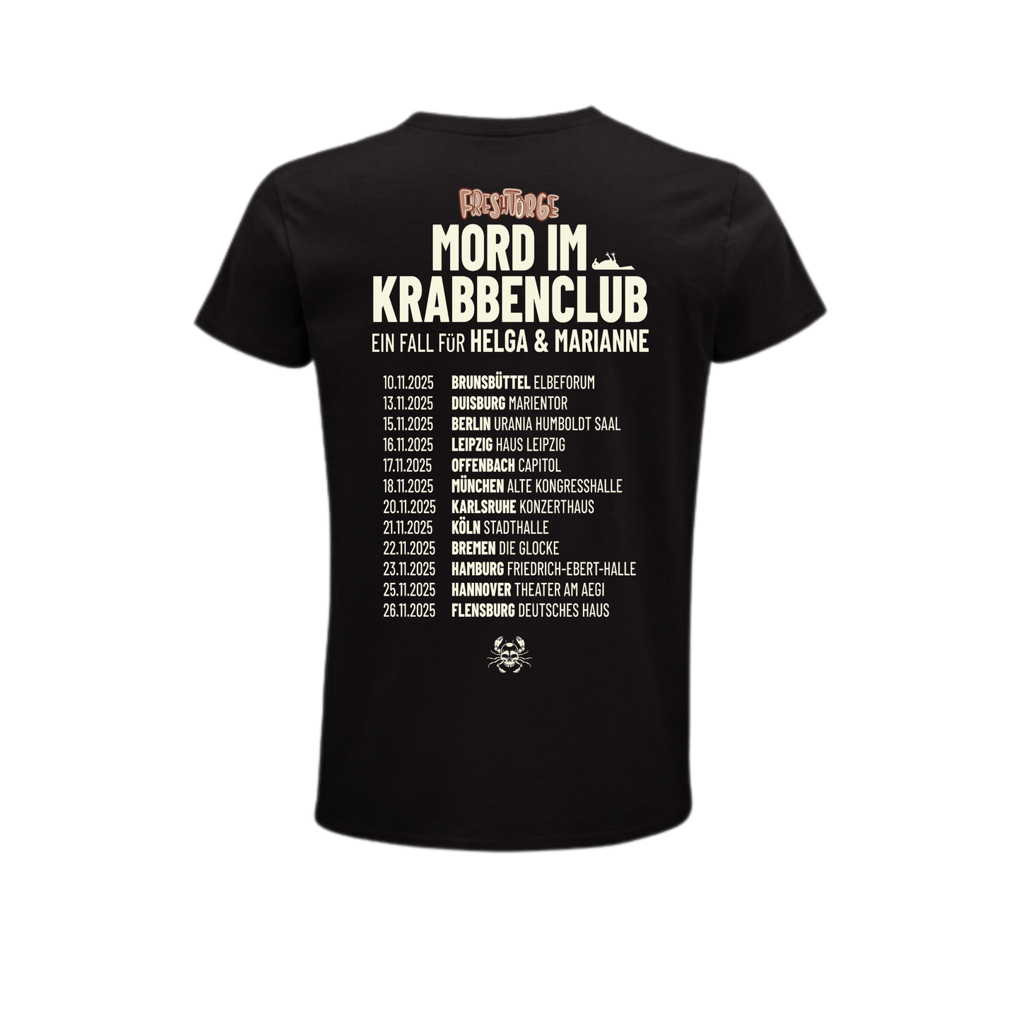 Tourshirt "Mord im Krabbenclub" 2025