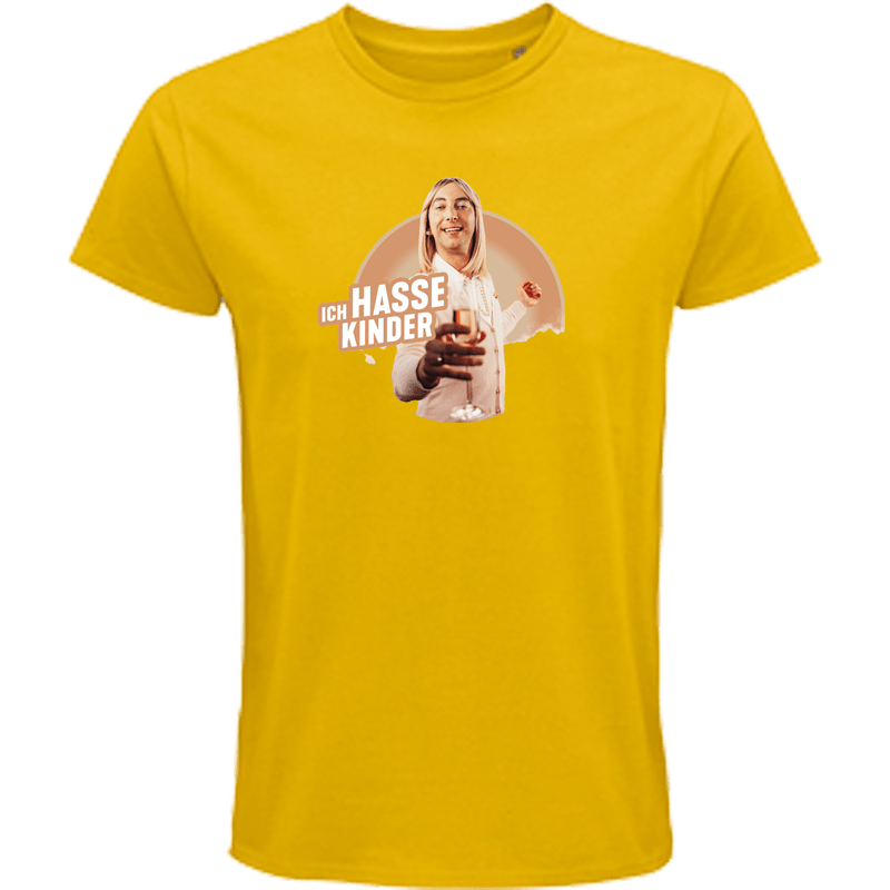 T-Shirt "Susanne Nörgel - Ich hasse Kinder" gold - FRESHTORGE SHOP